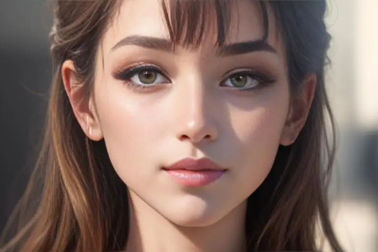 A model beautifully flaunting soft pastel eyeshadow