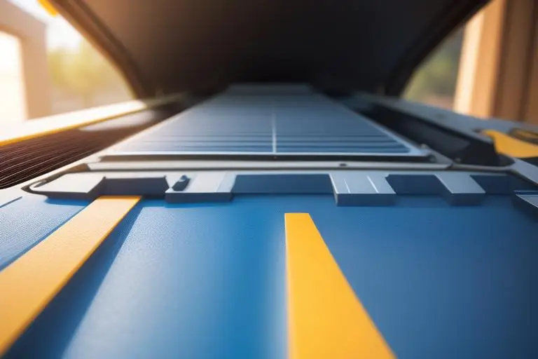 Detailed close-up view of a TOPCon solar panel.