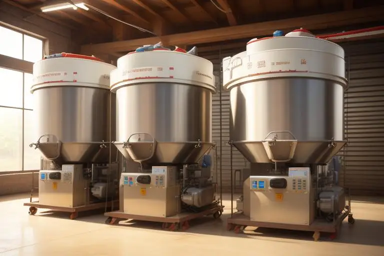 Different sized flour sifting machines catering to different capacities