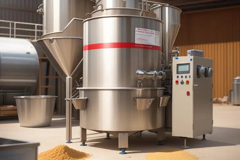  stainless steel flour sifting machine in action